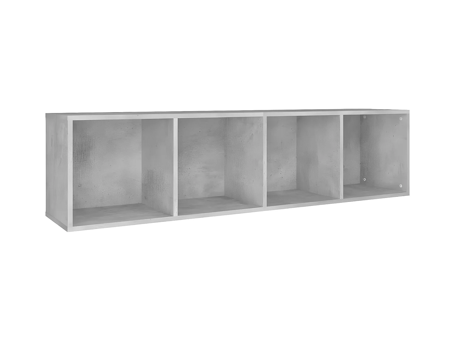 Bibliothèque/Meuble TV Gris béton 36 x 30 x 143 cm Aggloméré