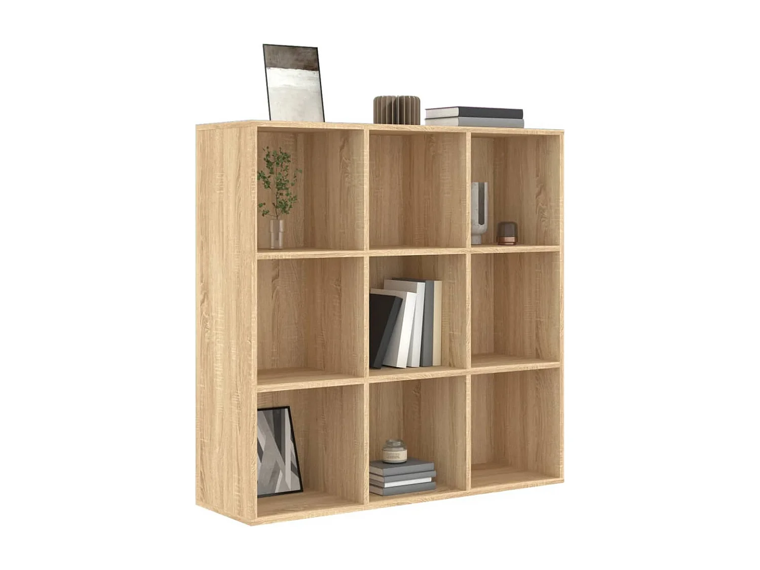 Estante 98x30x98 cm contraplacado cor carvalho sonoma