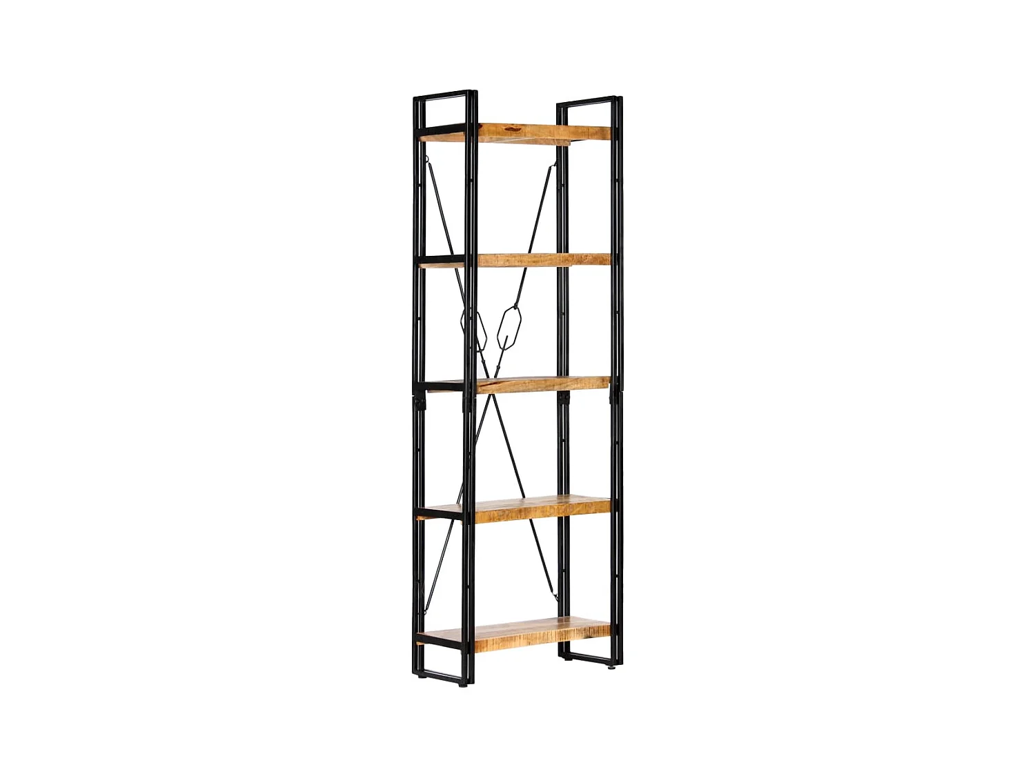 Bibliothèque à 5 niveaux 60x30x180 cm Bois de manguier solide