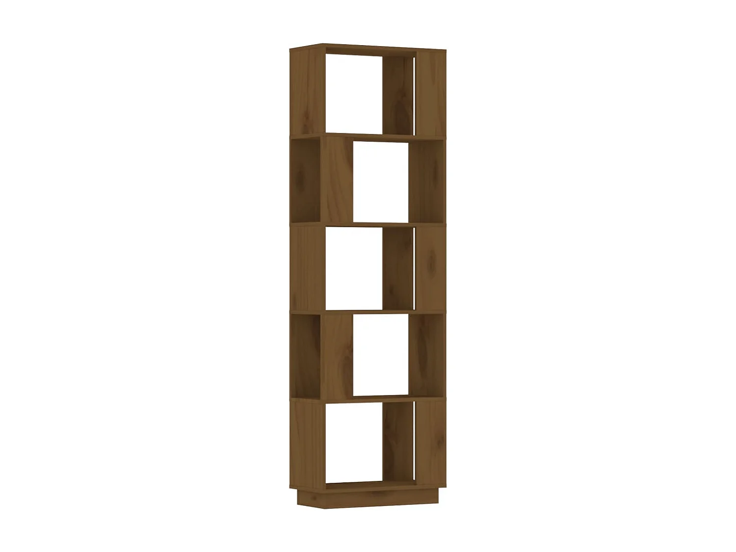 Boekenkast/kamerscherm 51x25x163,5 cm massief hout honingbruin