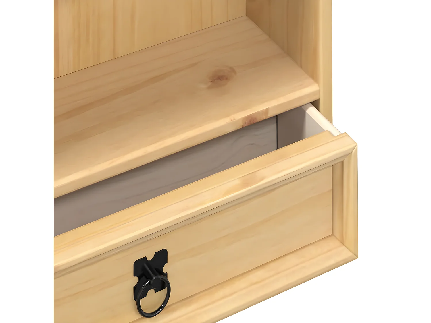 Armoire à CD Corona 52x17,5x103 cm bois de pin massif