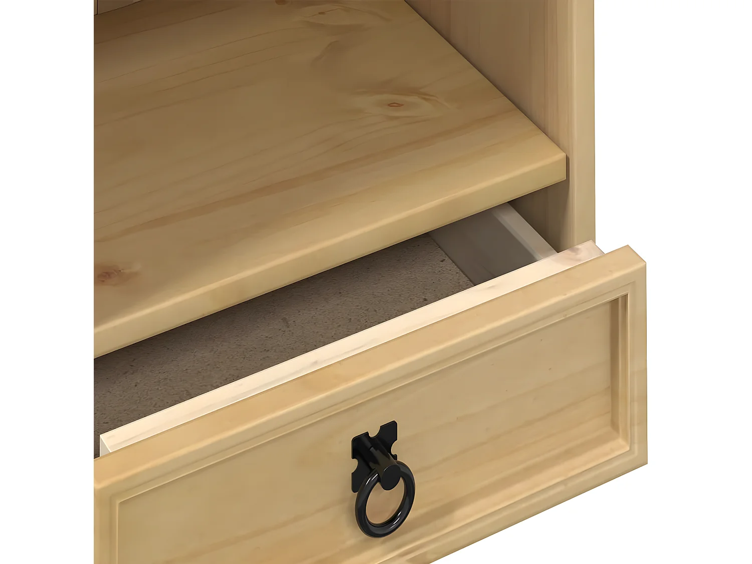 Estantería de CDs Corona madera maciza de pino 40x30x110 cm