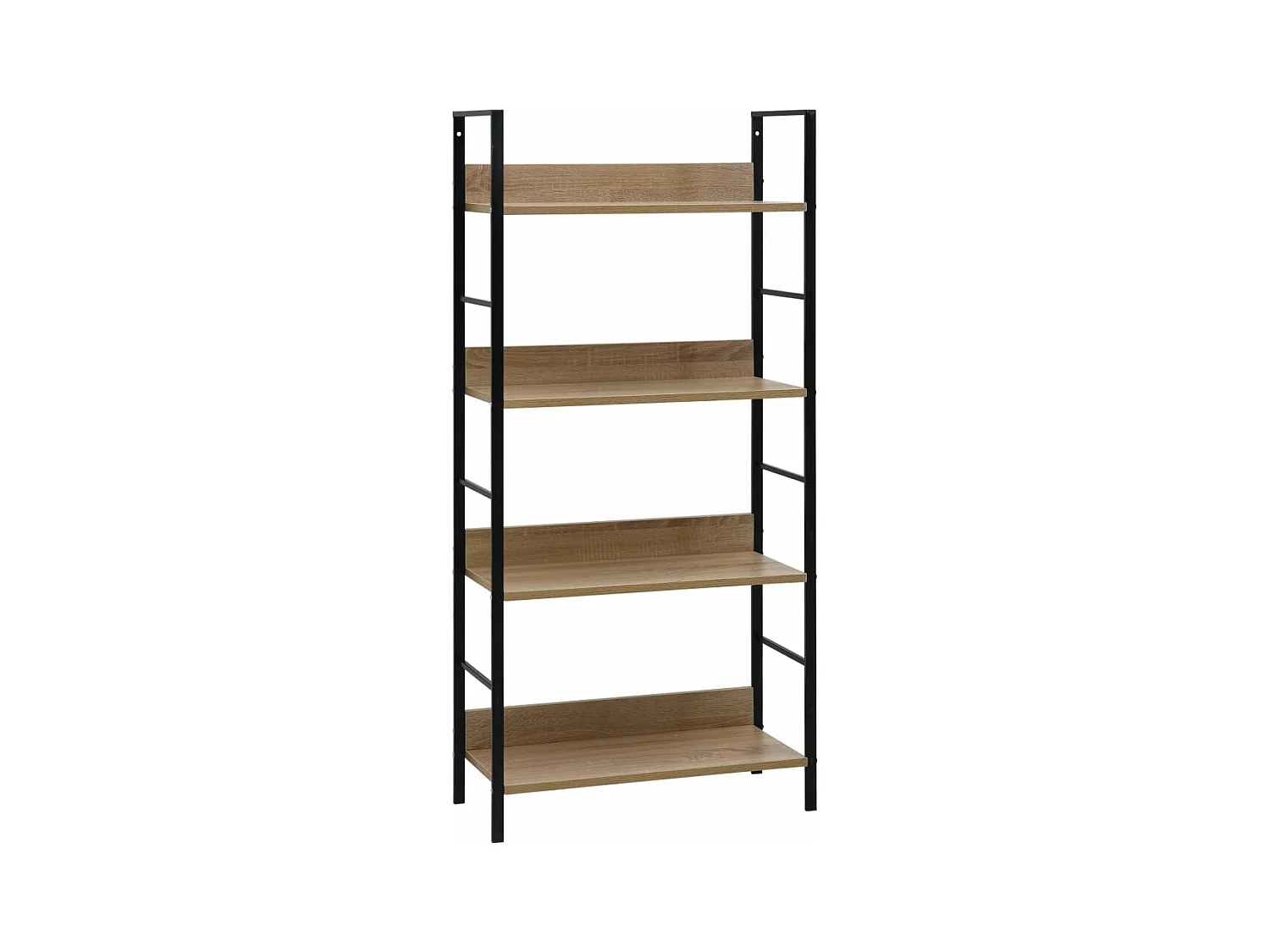 Bibliothèque à 4 niveaux Chêne 60x27,6x124,5 cm Aggloméré
