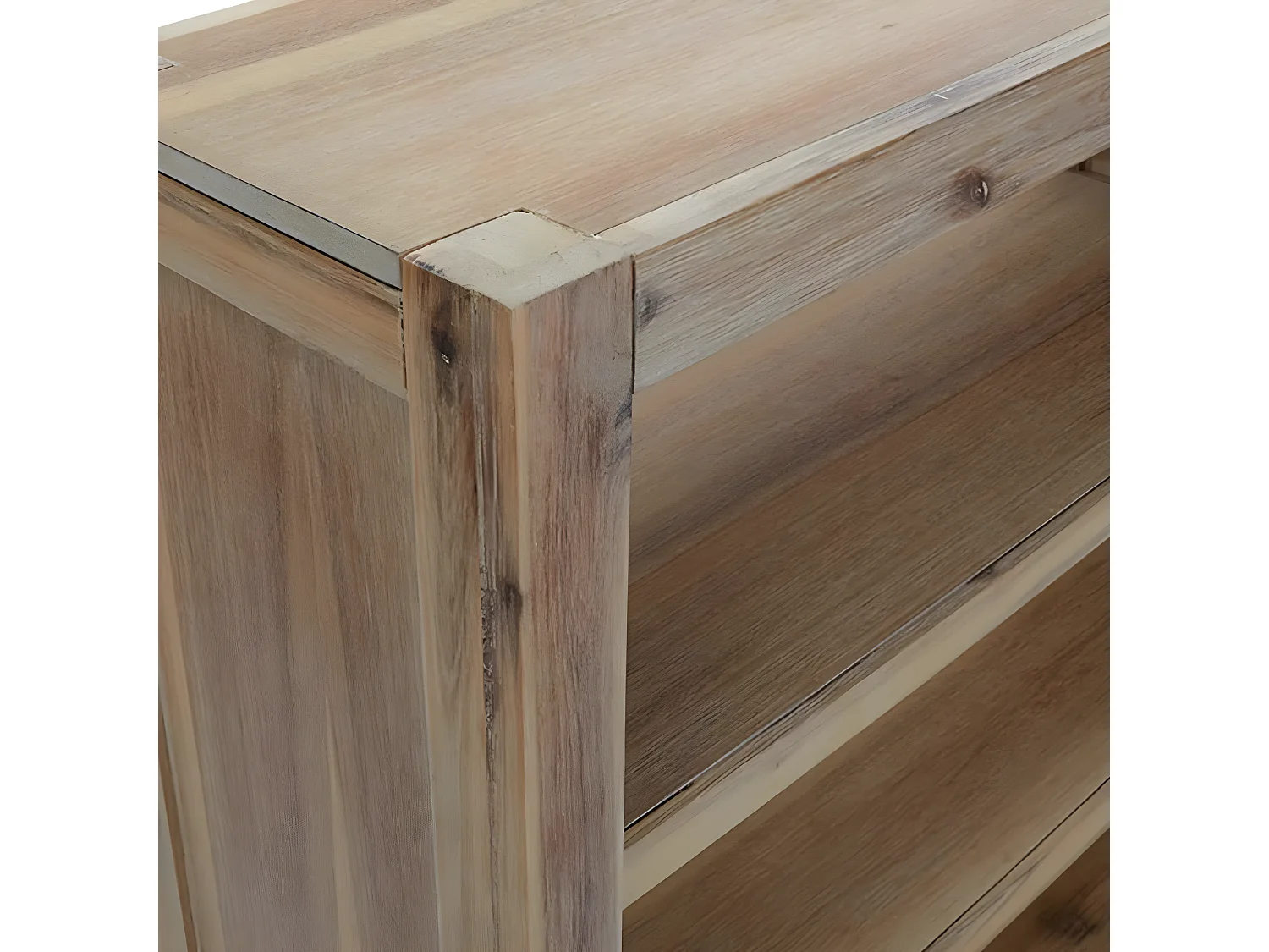 Bibliothèque 7 niveaux 80x30x200 cm Bois solide d'acacia