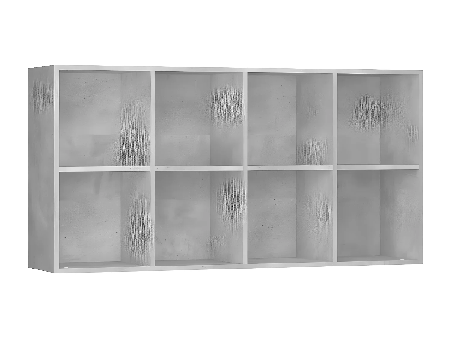 Bibliothèque/Buffet Gris béton 66 x 30 x 130 cm Aggloméré