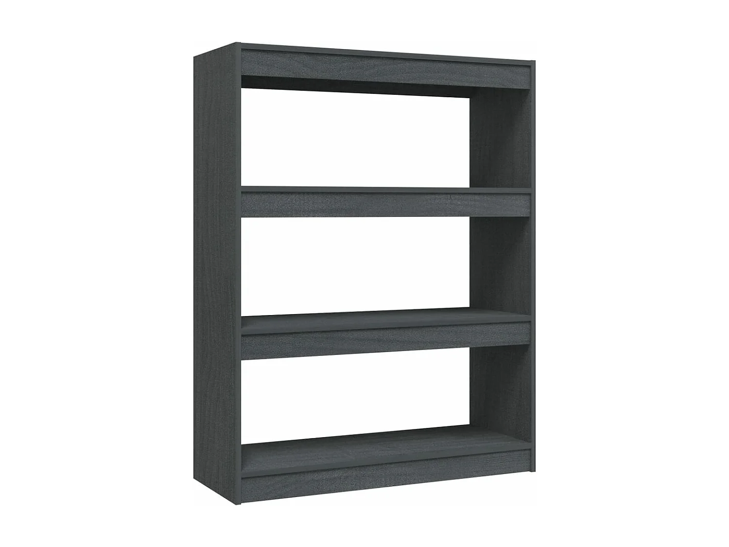 Bibliothèque/Séparateur de pièce Gris 100x30x103 cm Pin massif