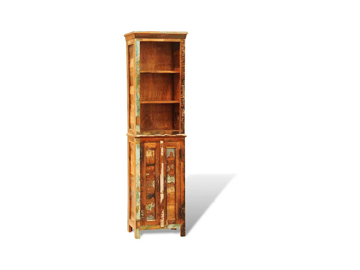 Bibliothèque Bois massif de récupération Vintage