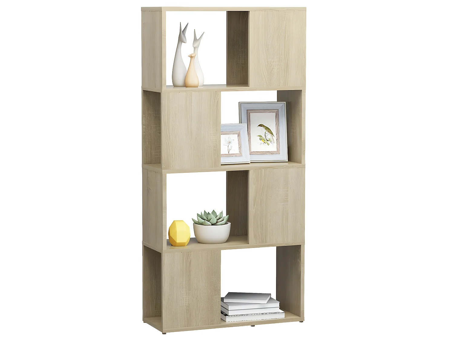 Bibliothèque/Séparateur de pièce Chêne Sonoma 60x24x124,5 cm