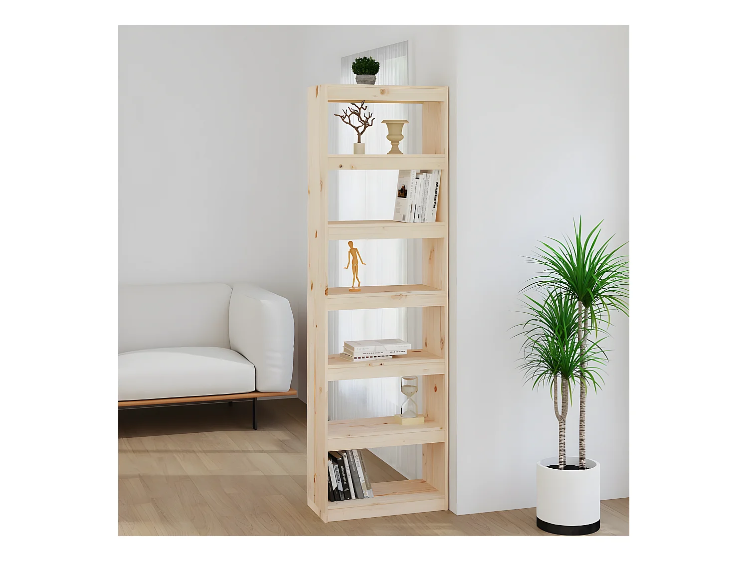 Bibliothèque/Séparateur de pièce 60x30x199,5 cm Bois de pin