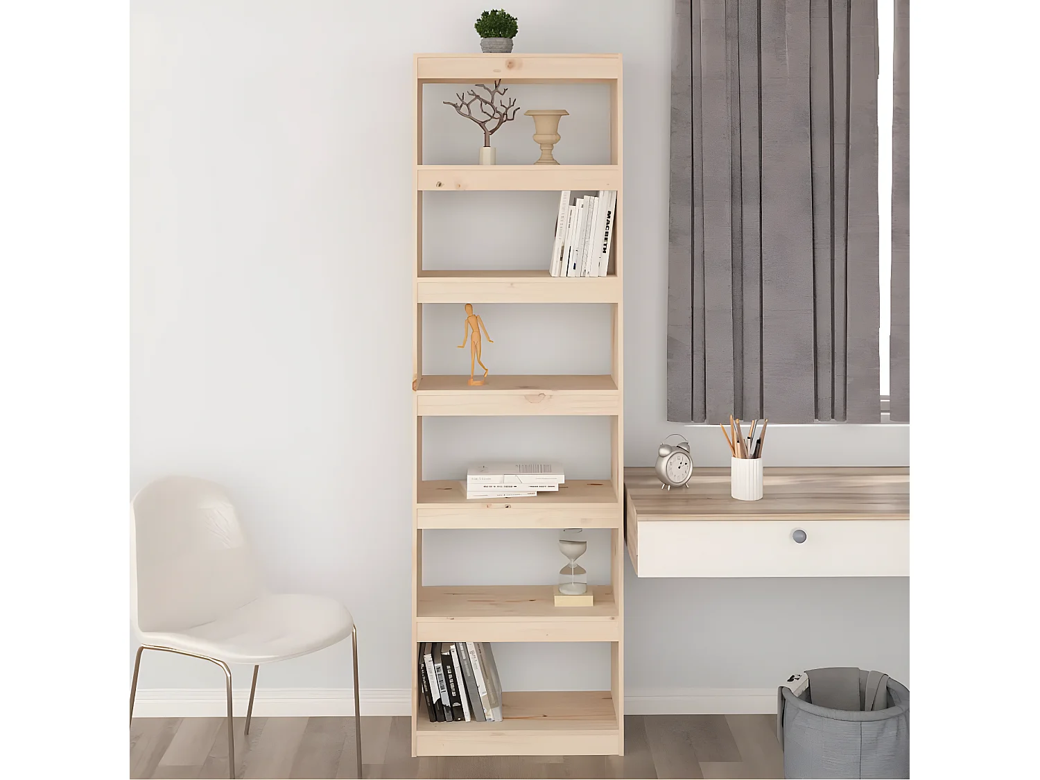 Bibliothèque/Séparateur de pièce 60x30x199,5 cm Bois de pin