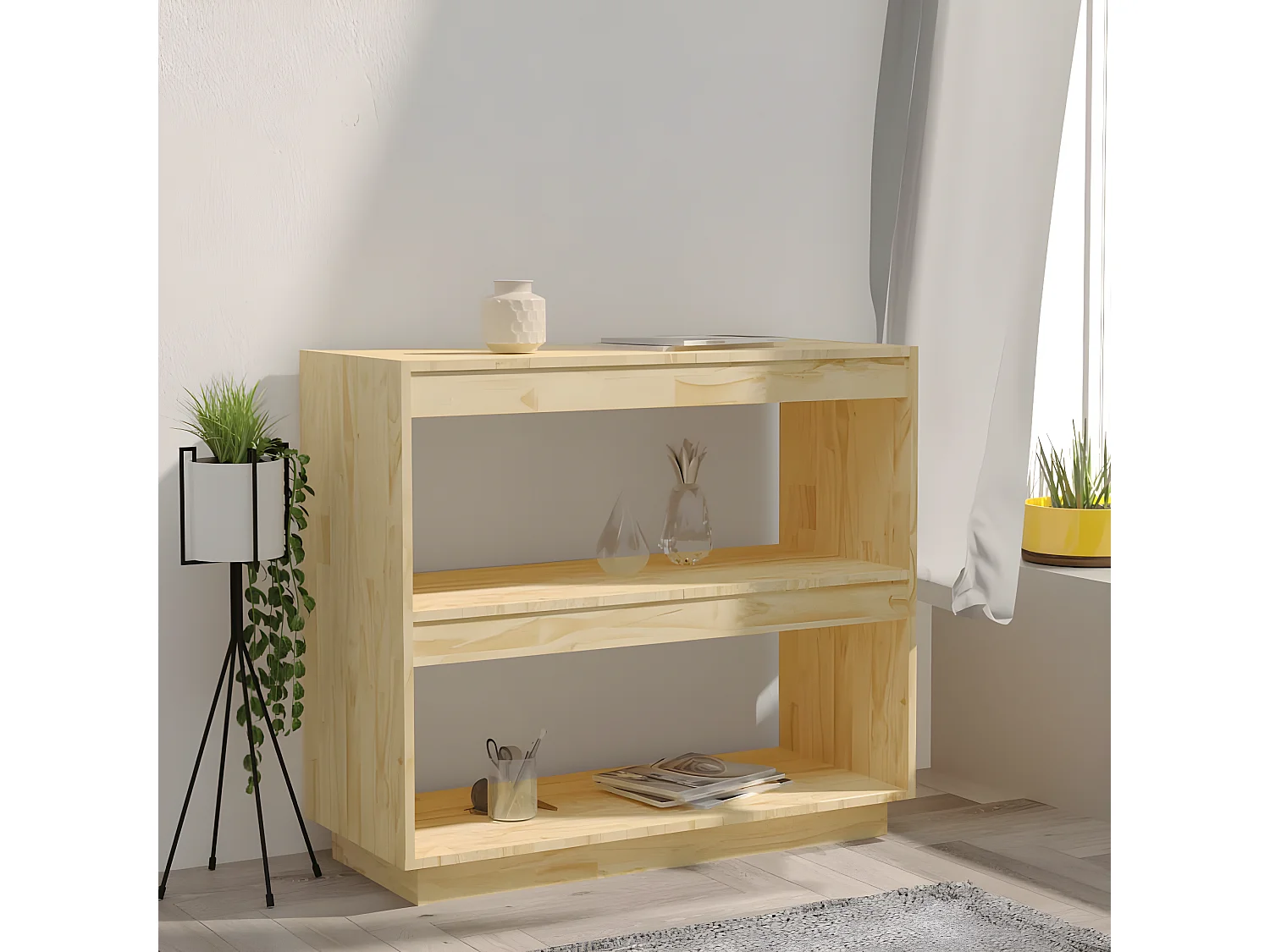 Bibliothèque 80x35x71 cm Bois de pin massif