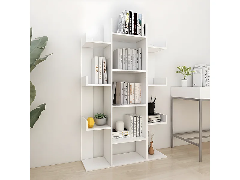 Estante 86x25,5x140 cm contraplacado branco