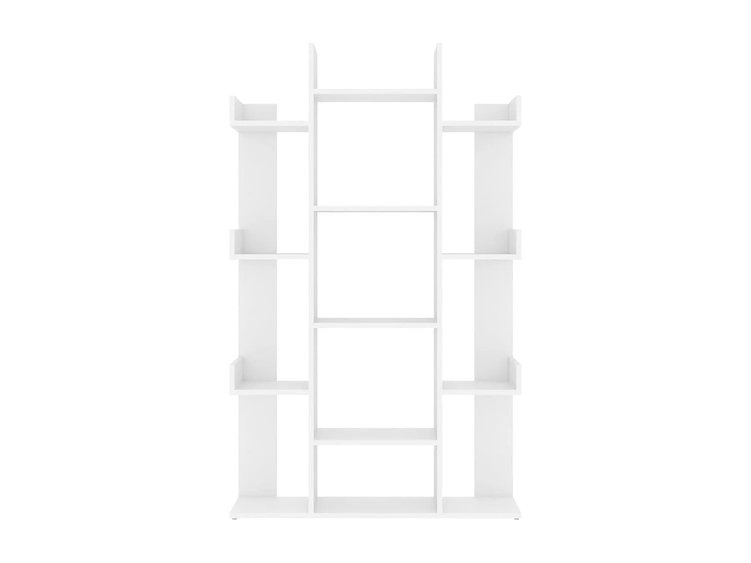 Bibliothèque Blanc 86x25,5x140 cm Aggloméré