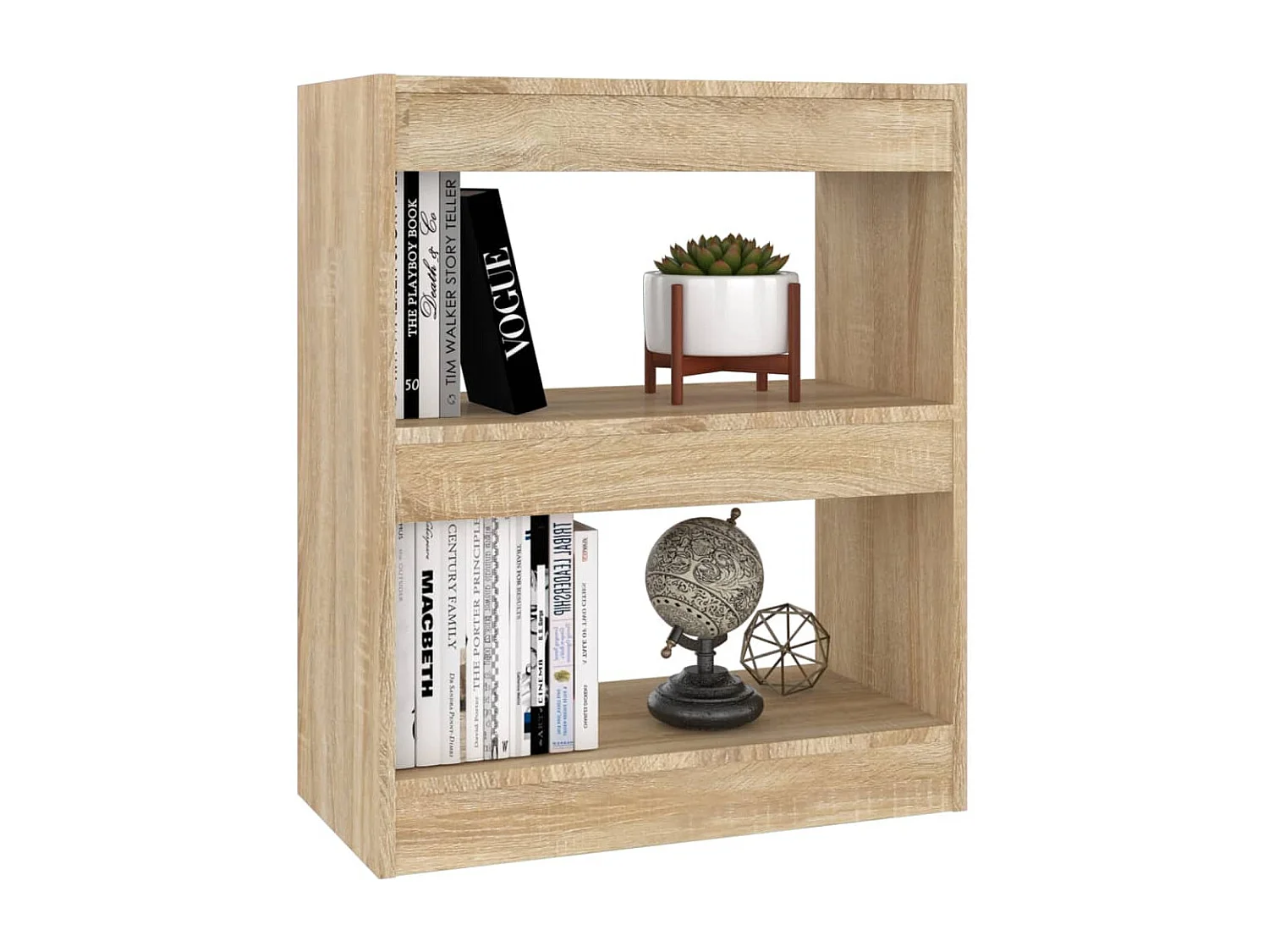 Bibliothèque/Séparateur de pièce Chêne sonoma 60x30x72 cm