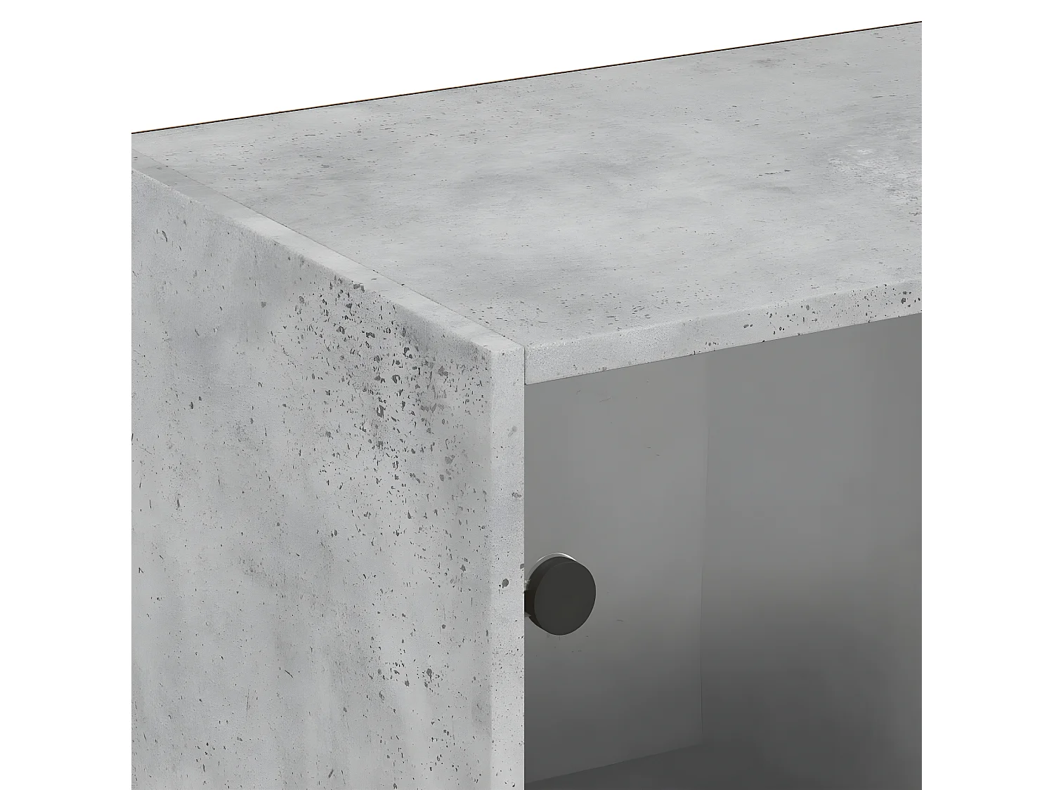 Estantería con puertas madera de ingeniería gris 204x37x75 cm