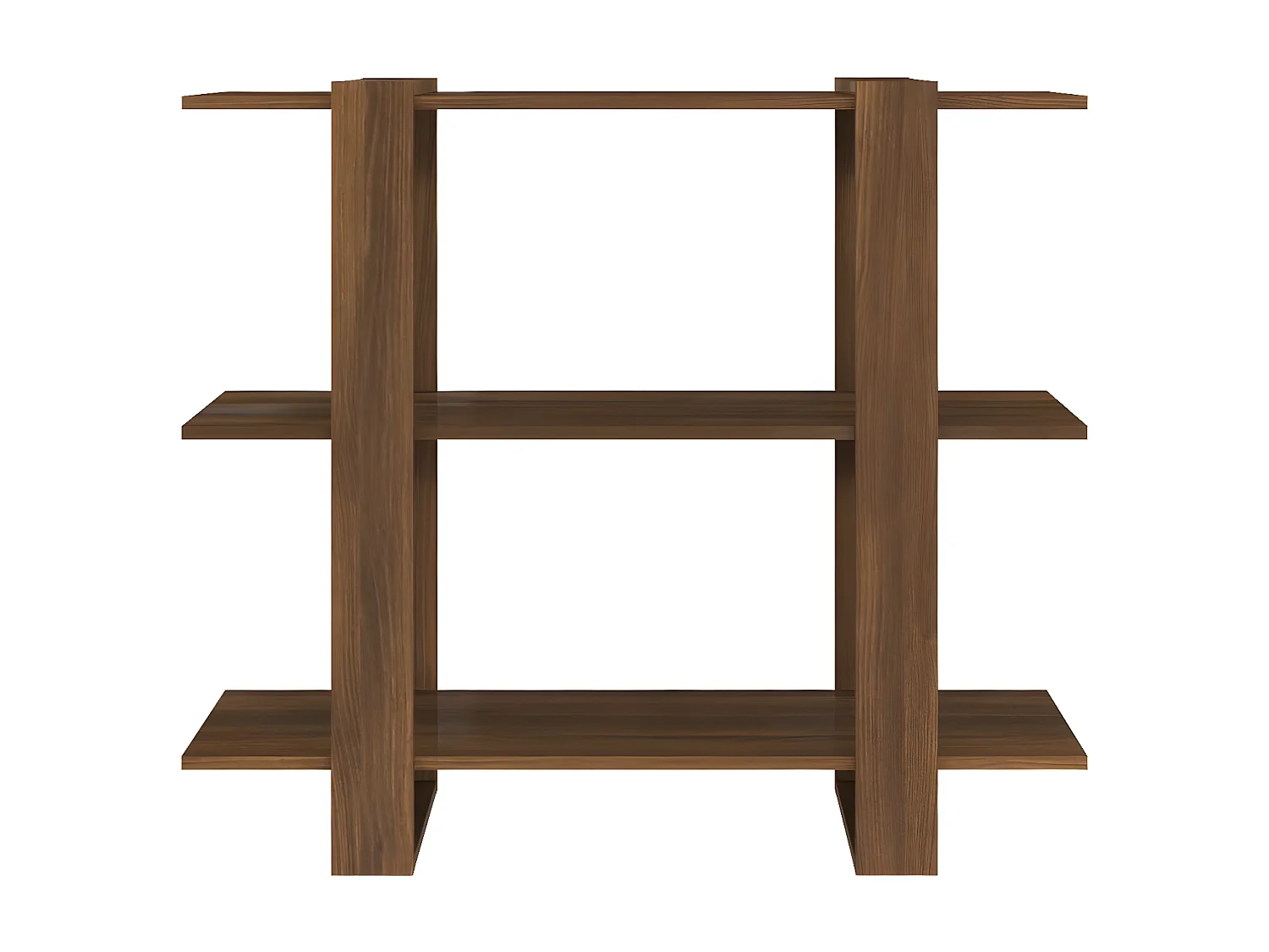 Boekenkast/kamerscherm 100x30x87 cm bruin eikenkleur