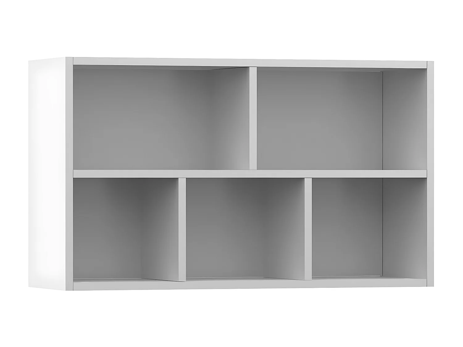 Bibliothèque/Buffet Blanc 50x25x80 cm Aggloméré