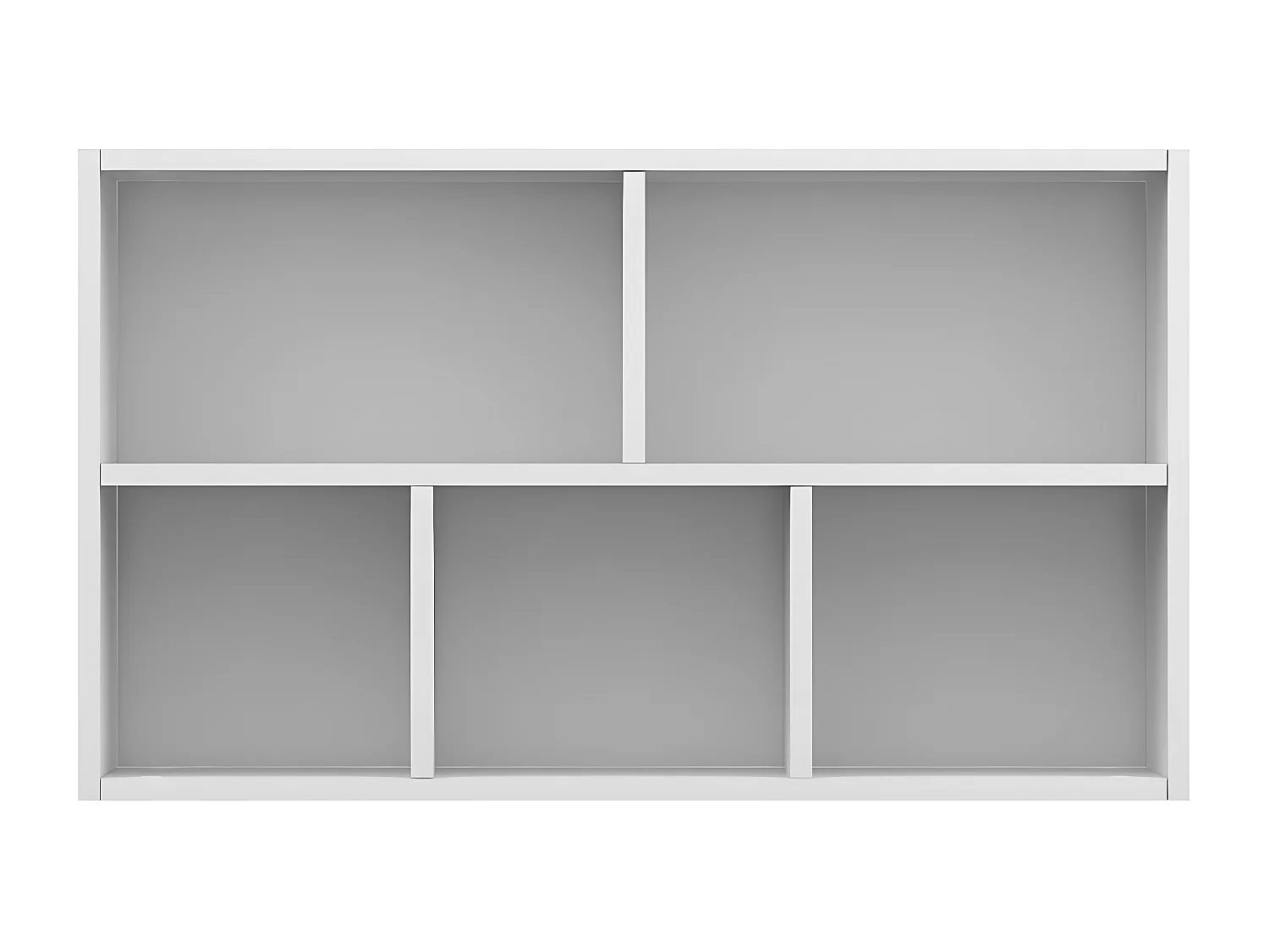 Bibliothèque/Buffet Blanc 50x25x80 cm Aggloméré