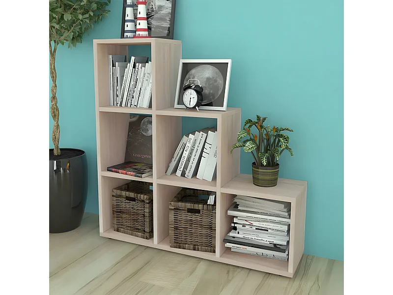 Estante escada/prateleira 107 cm cor carvalho