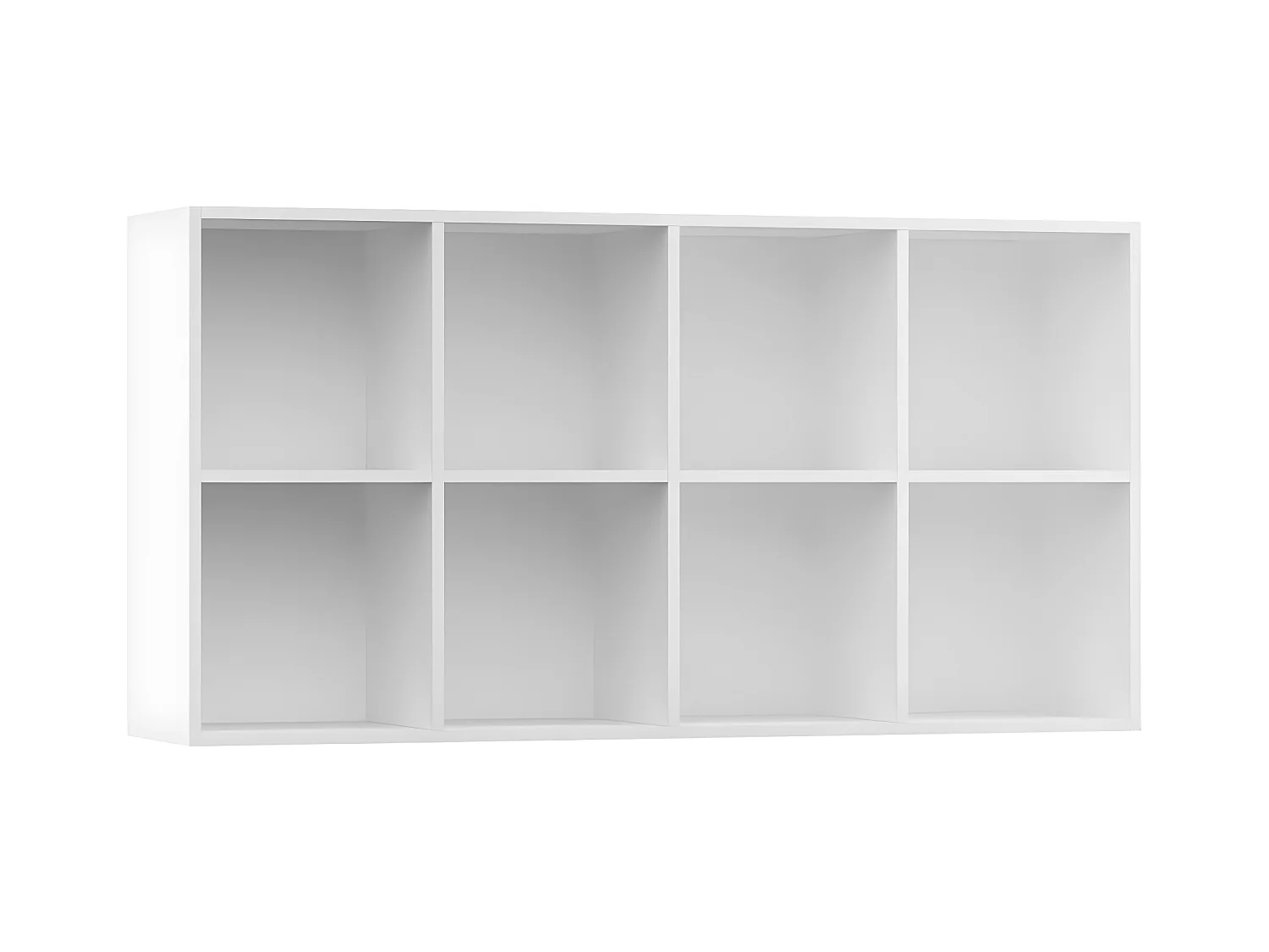 Bibliothèque/Buffet Blanc 66x30x130 cm Bois d'ingénierie