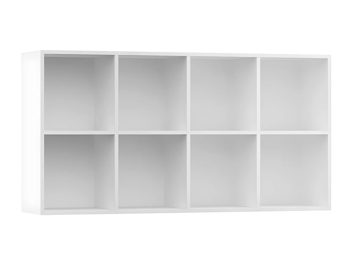 Bibliothèque/Buffet Blanc 66x30x130 cm Bois d'ingénierie