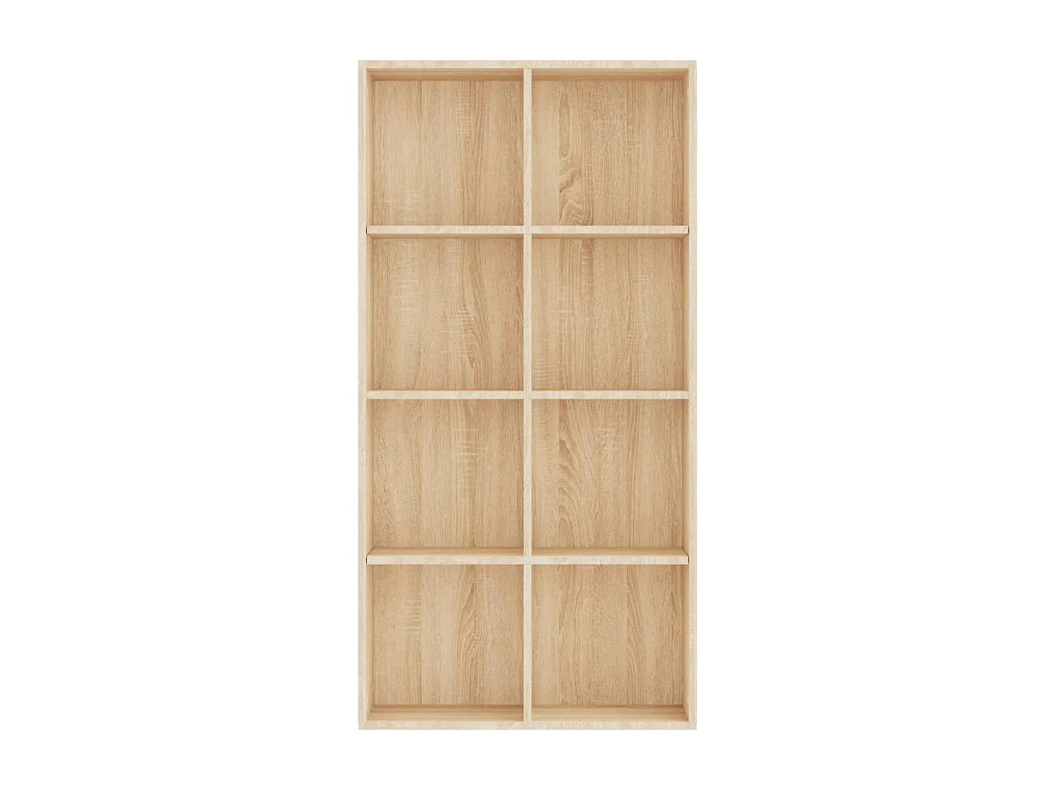 Boekenkast/dressoir 66x30x130 cm bewerkt hout sonoma eikenkleur