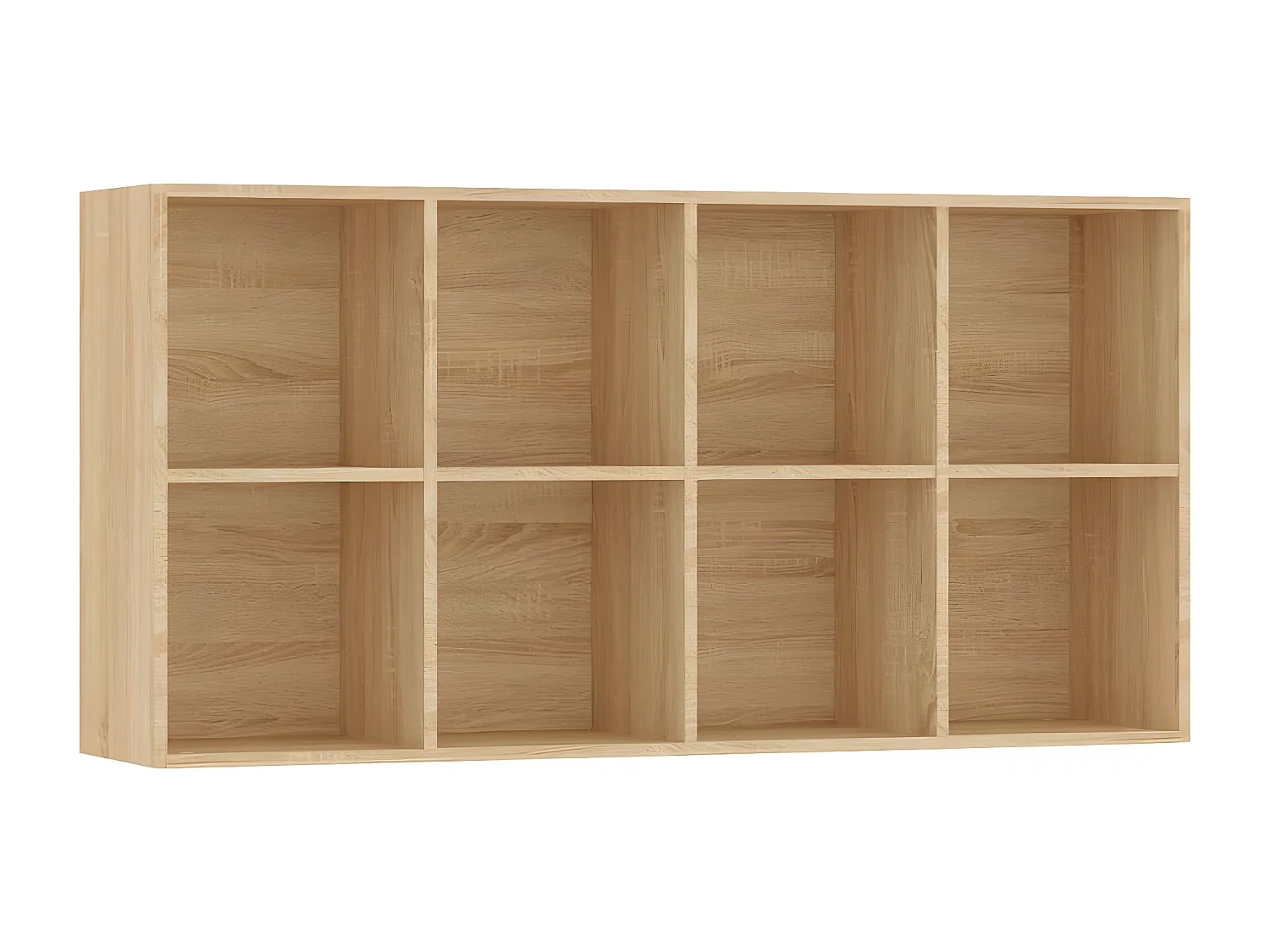 Boekenkast/dressoir 66x30x130 cm bewerkt hout sonoma eikenkleur