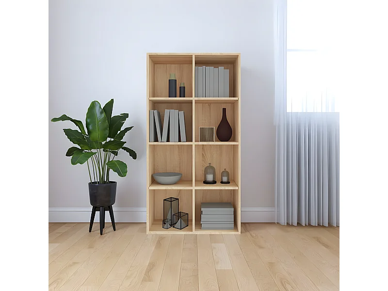 Estantería/Aparador madera contrachapada roble 66x30x97,8 cm