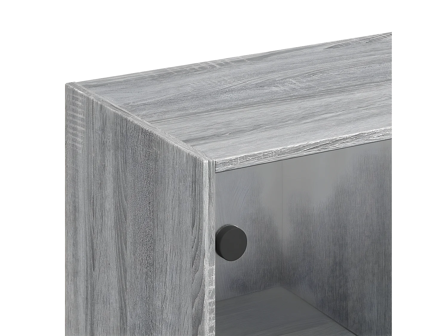 Estantería con puertas madera gris Sonoma 136x37x142 cm