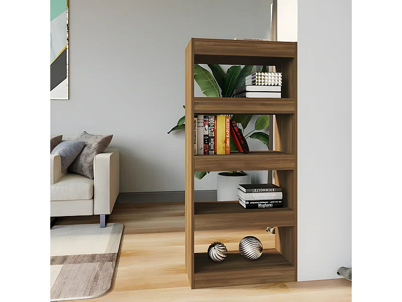 Bibliothèque/Cloison Chêne marron 60x30x135cm Bois d'ingénierie