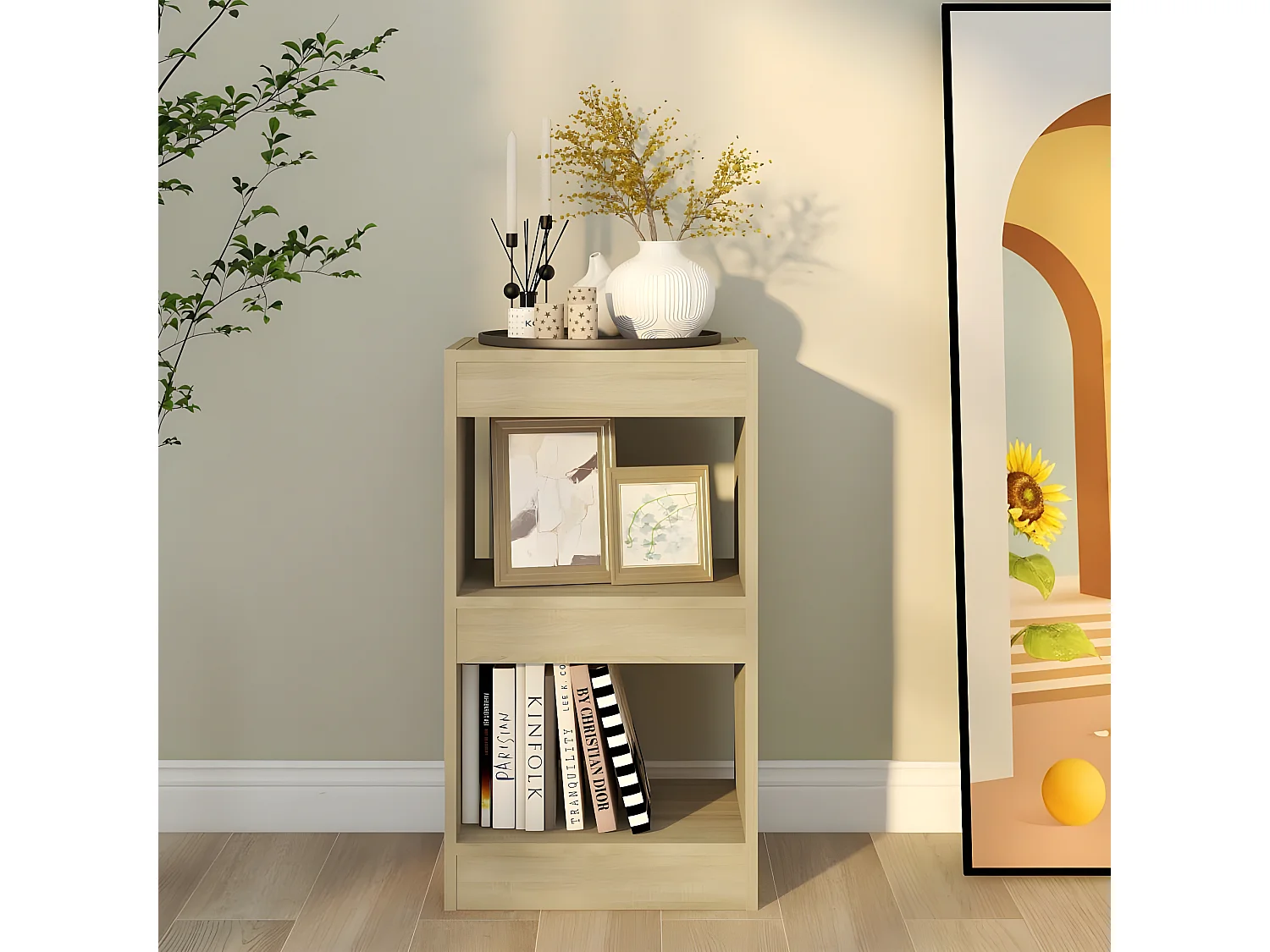 Bibliothèque/Séparateur de pièce Chêne Sonoma 40x30x72 cm