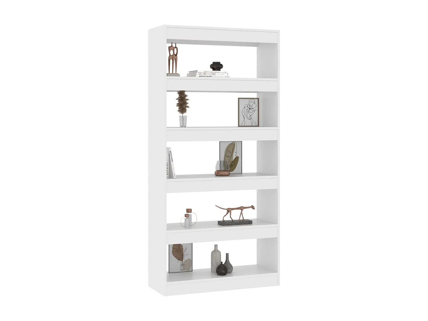 Estante/divisória 80x30x166 cm contraplacado branco