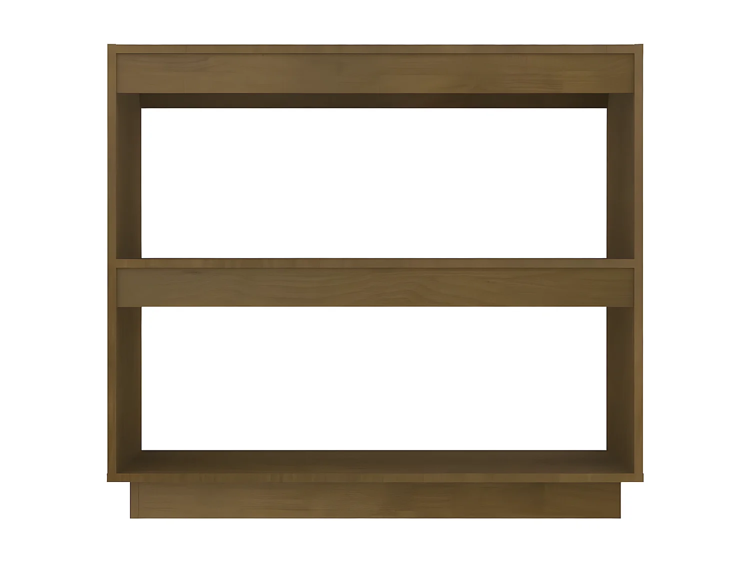 Estantería de madera maciza de pino marrón miel 80x35x71 cm