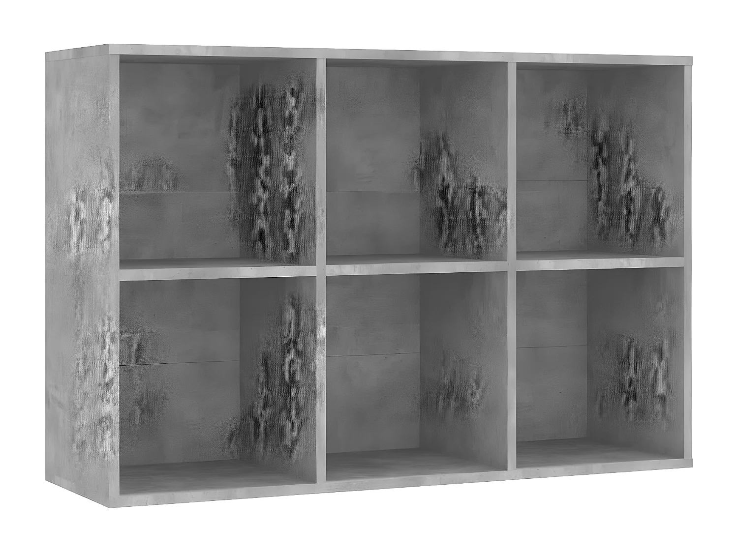Boekenkast/dressoir 66x30x98 cm bewerkt hout betongrijs