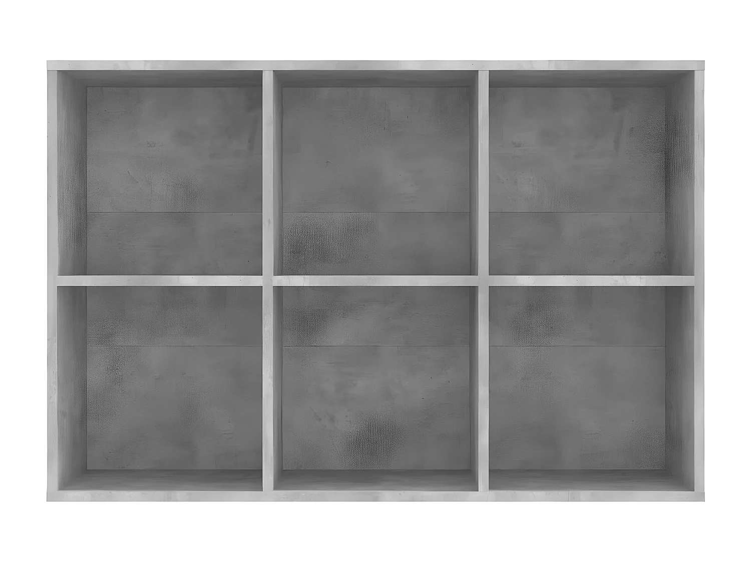 Boekenkast/dressoir 66x30x98 cm bewerkt hout betongrijs