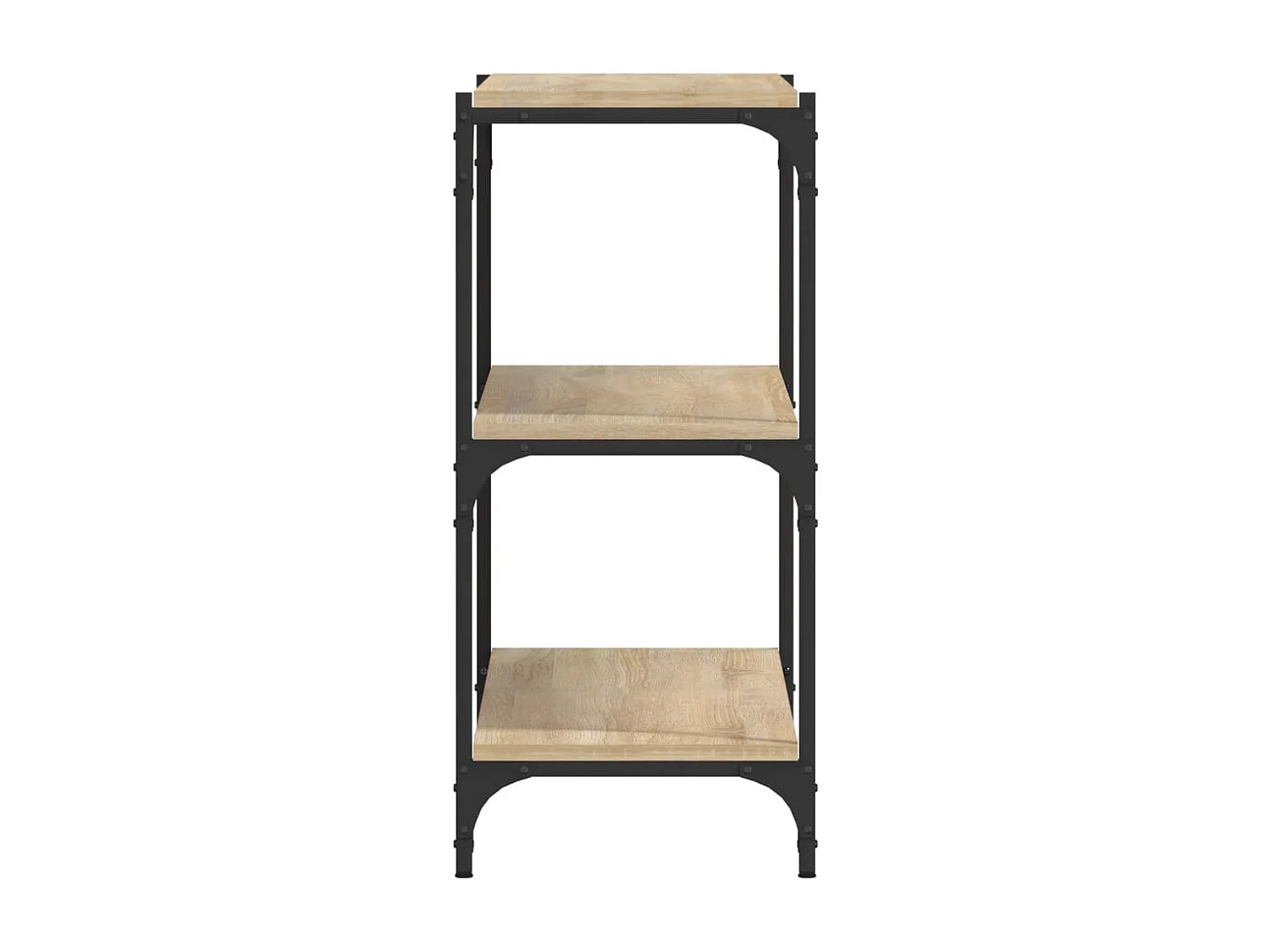 Bibliothèque Chêne Sonoma 100x33x70,5cm Bois d'ingénierie acier