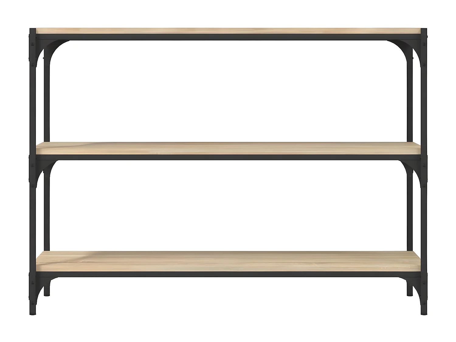 Bibliothèque Chêne Sonoma 100x33x70,5cm Bois d'ingénierie acier