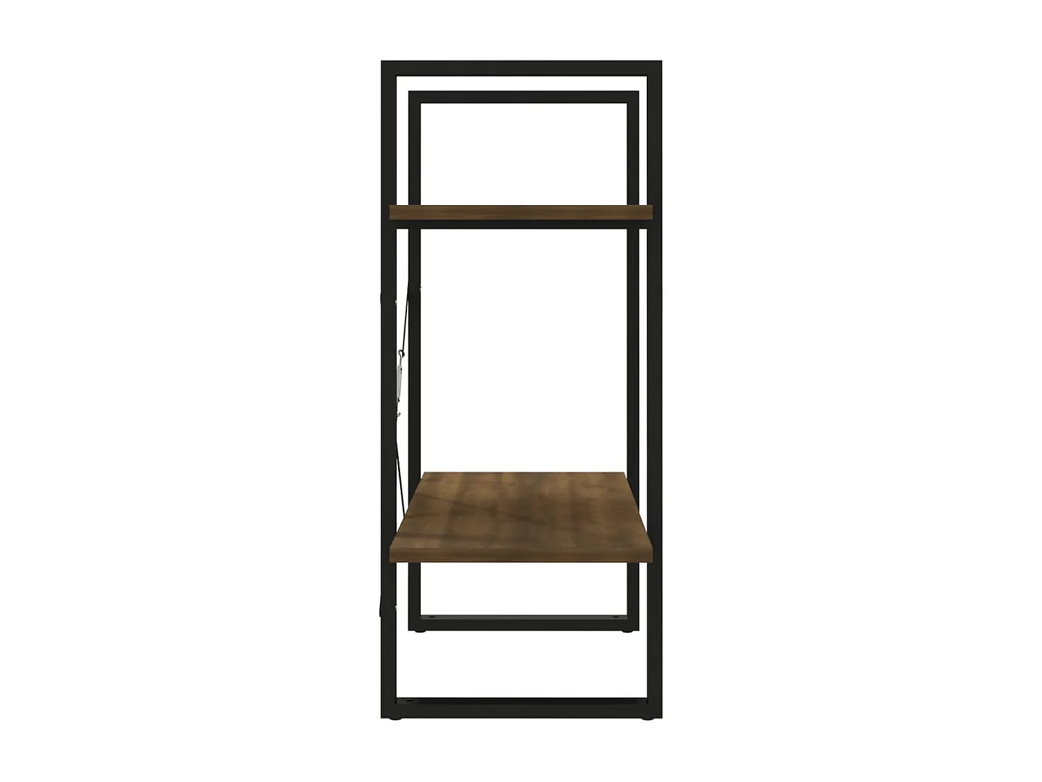 Bibliothèque 2 niveaux Chêne brun 60x30x70 cm Bois d'ingénierie