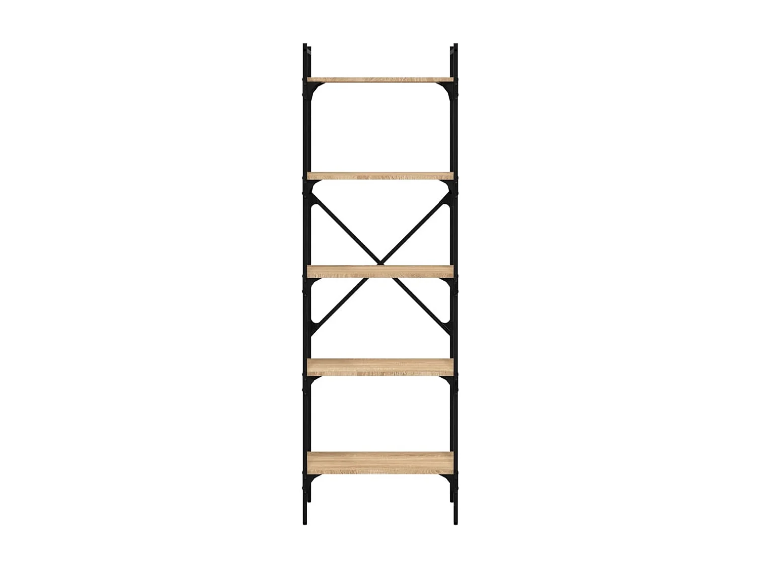 Boekenkast 5-laags 56x31,5x174 cm bewerkt hout sonoma eiken