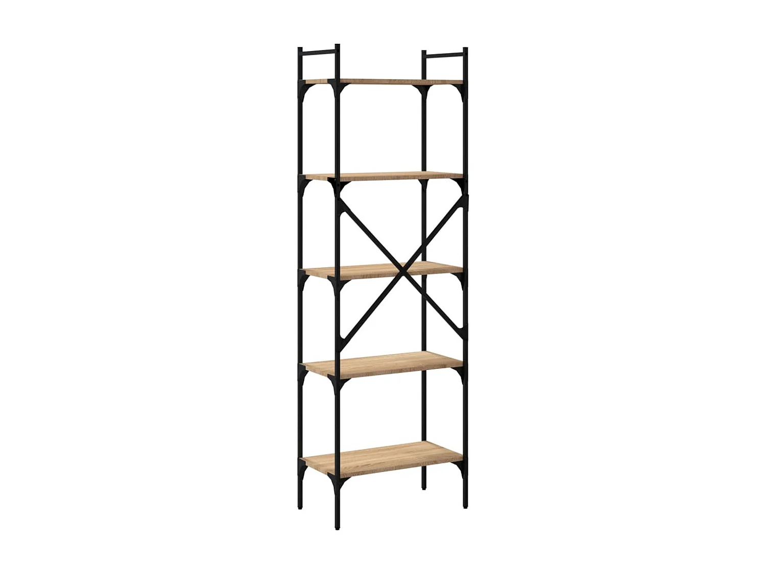 Boekenkast 5-laags 56x31,5x174 cm bewerkt hout sonoma eiken