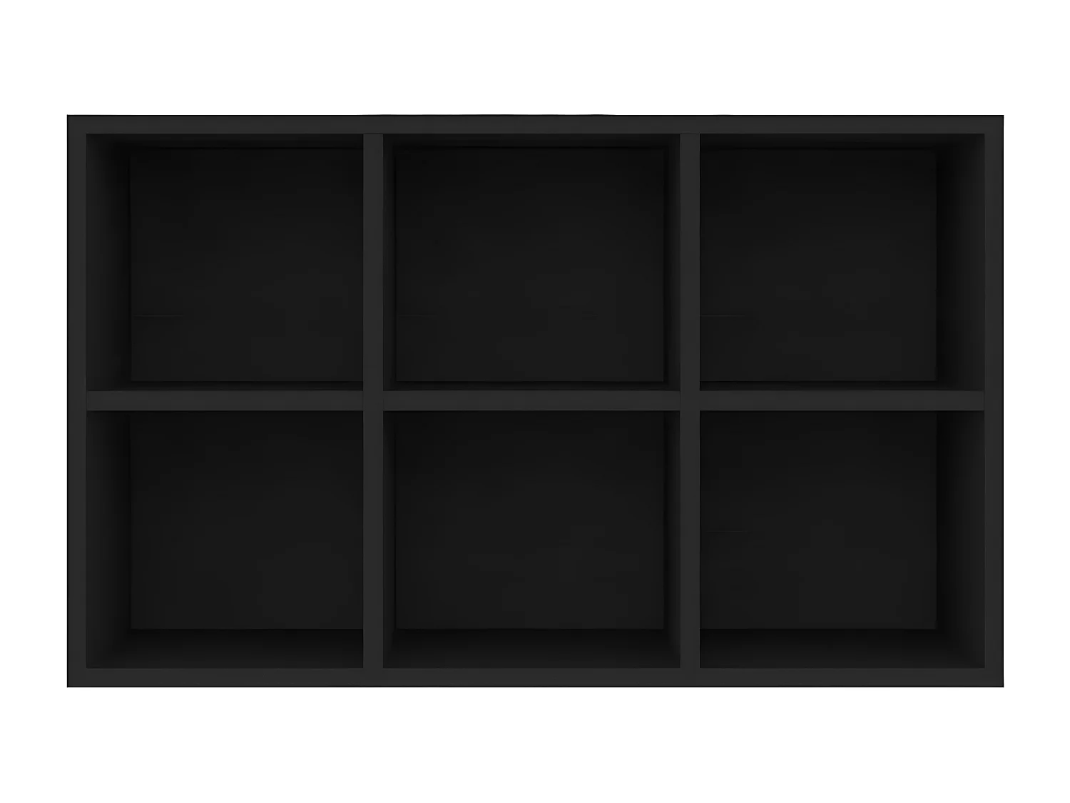 Bibliothèque/Buffet Noir 66x30x97,8 cm Aggloméré