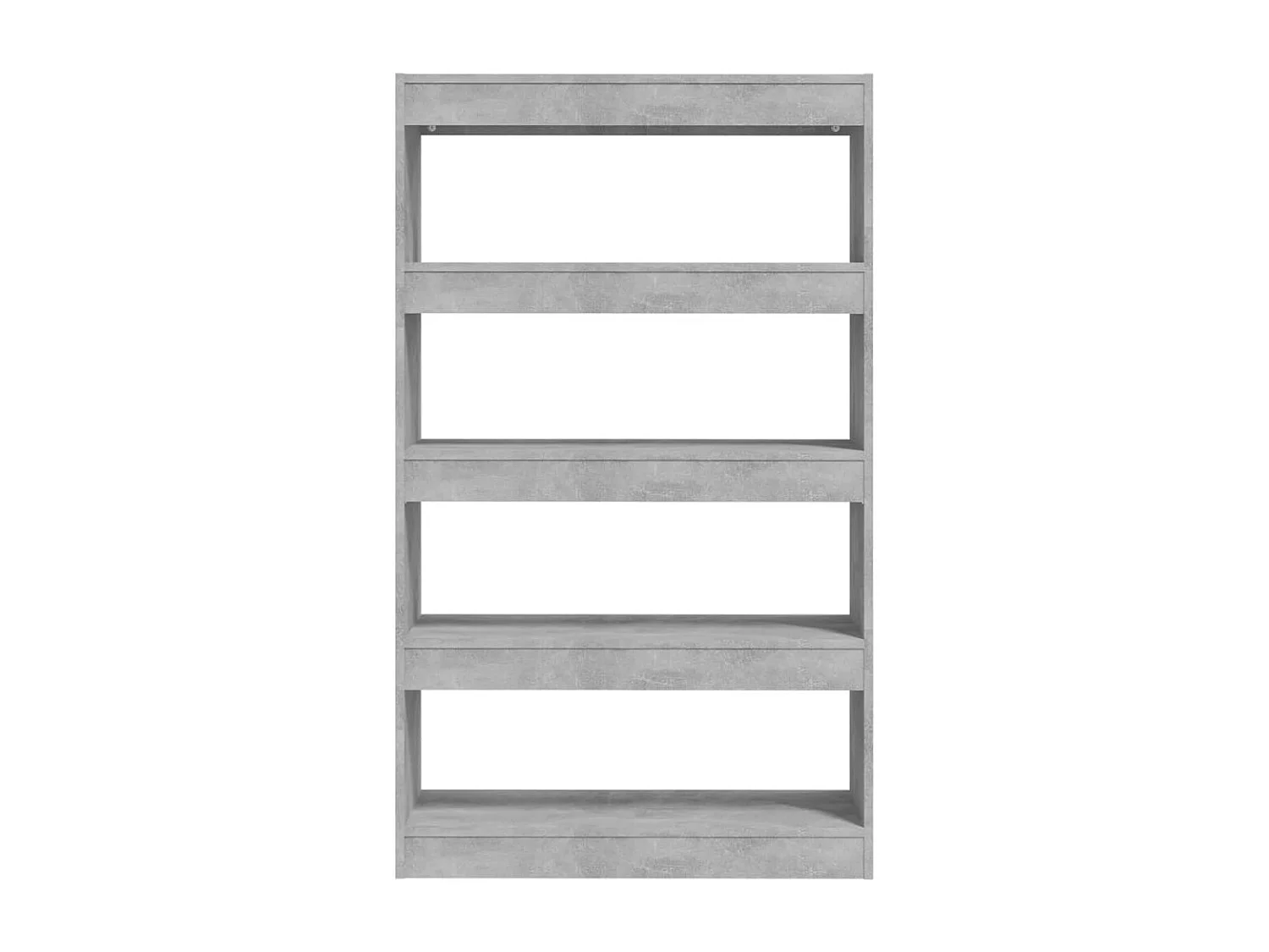 Bibliothèque/Séparateur pièce Gris béton 80x30x135 cm Aggloméré