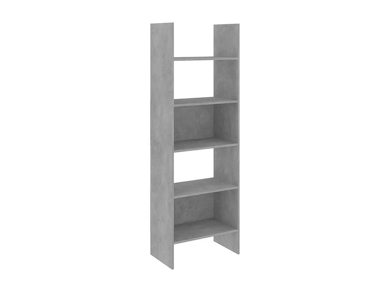 Bibliothèque Gris béton 60x35x180 cm Aggloméré