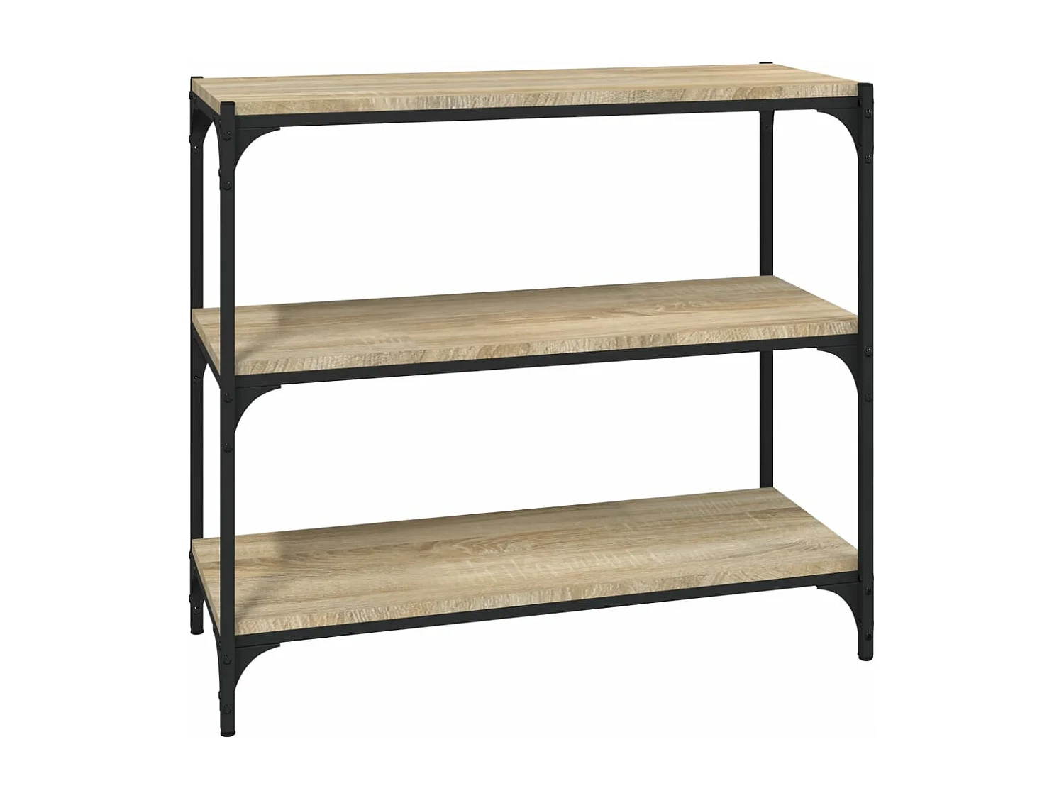 Bibliothèque Chêne Sonoma 80x33x70,5 cm Bois d'ingénierie acier