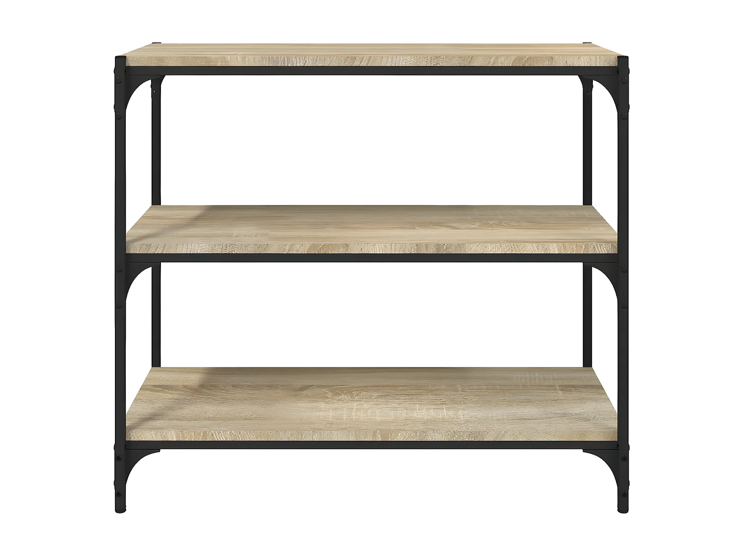 Bibliothèque Chêne Sonoma 80x33x70,5 cm Bois d'ingénierie acier