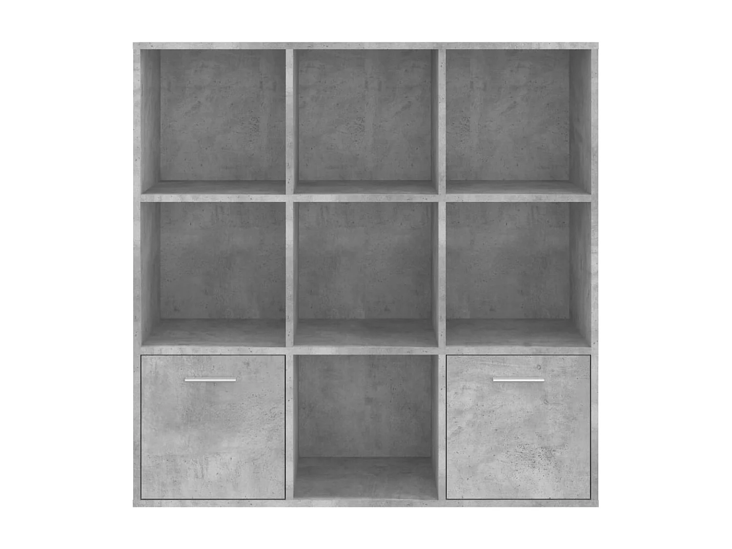 Bibliothèque Gris béton 98x30x98 cm Aggloméré