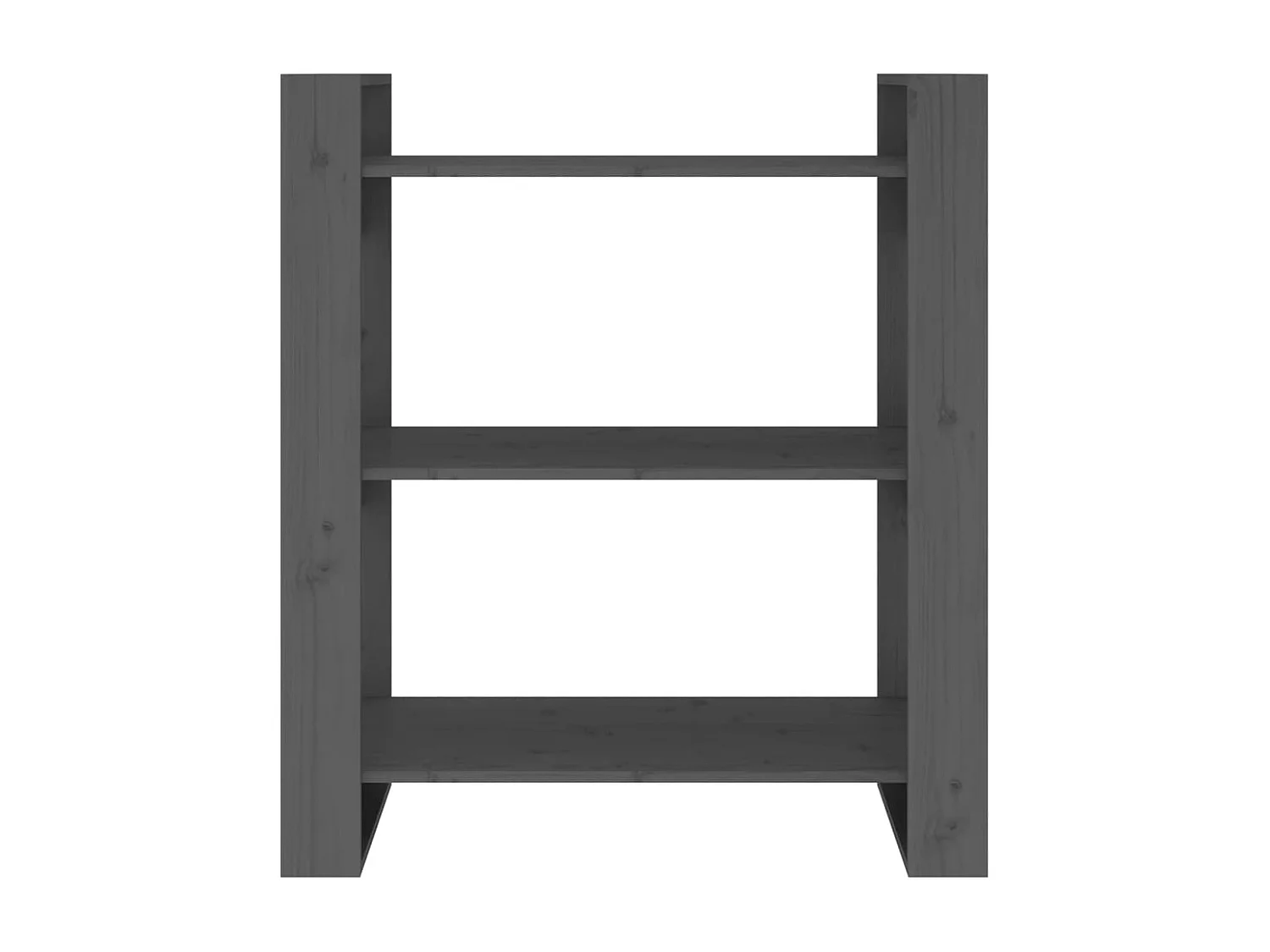 Estantería/divisor de espacios madera pino gris 80x35x91 cm