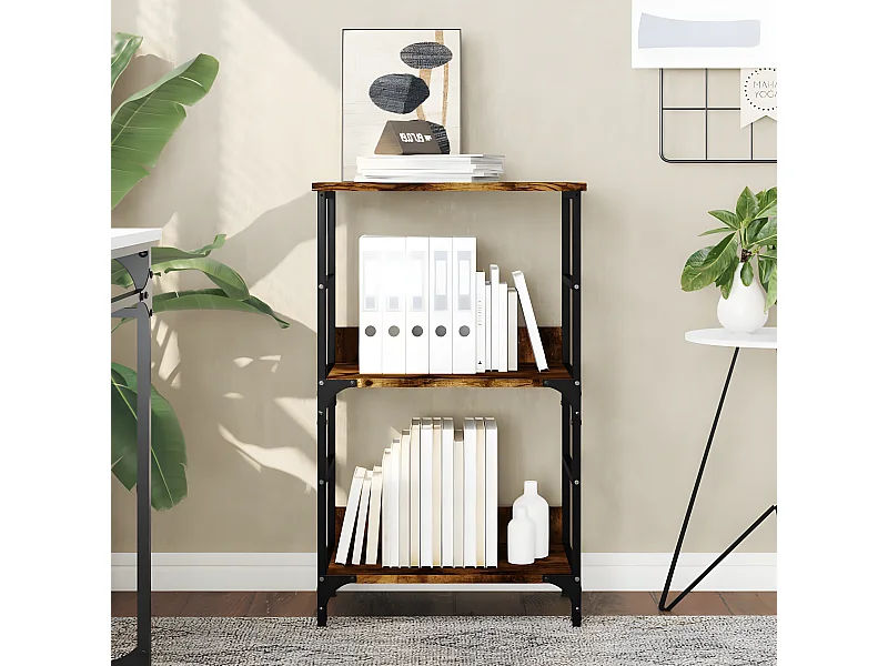 Estante 50x33x82 cm derivados de madeira carvalho fumado