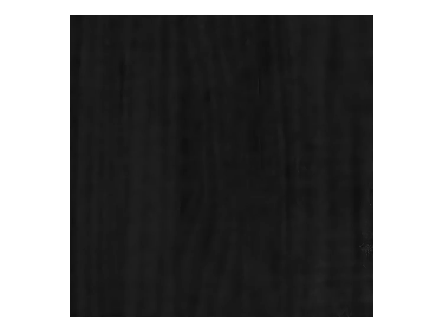 Estantería 2 niveles madera maciza de pino negra 60x30x70 cm