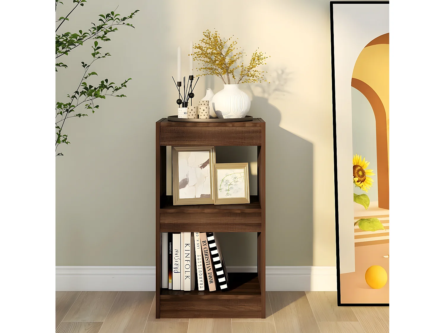 Bibliothèque/Séparateur de pièce Chêne marron 40x30x72 cm